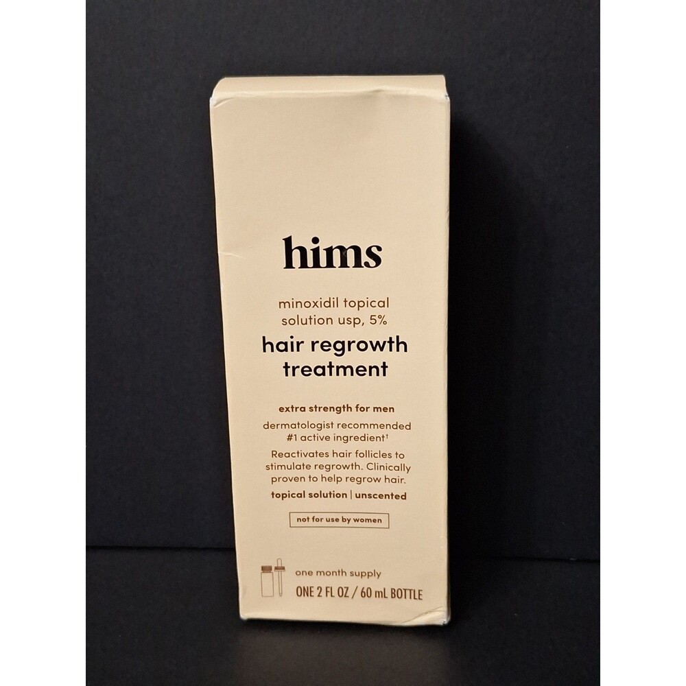 Hims Men's 5% Minox Topical Solution Hair Regrowth Treatment 2 fl oz Unscented